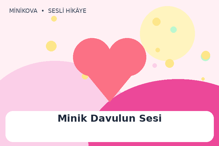 Minik Davulun Sesi için renkli, paylaşmak temalı çocuk hikâyesi kapak görseli