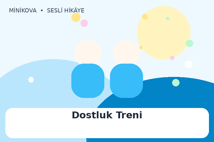 Dostluk Treni için renkli, arkadaşlık temalı çocuk hikâyesi kapak görseli