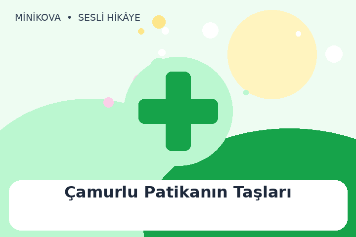 Çamurlu Patikanın Taşları için renkli, yardımlaşmak temalı çocuk hikâyesi kapak görseli